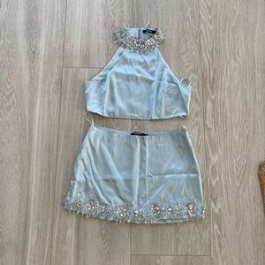 Amen - skirt and top set in Blue